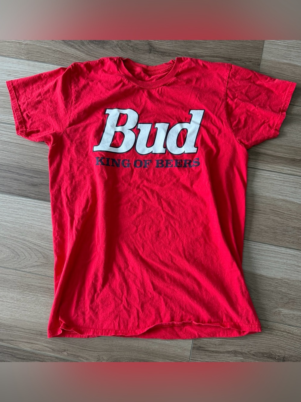 Budweiser King of Beers Red T Shirt
